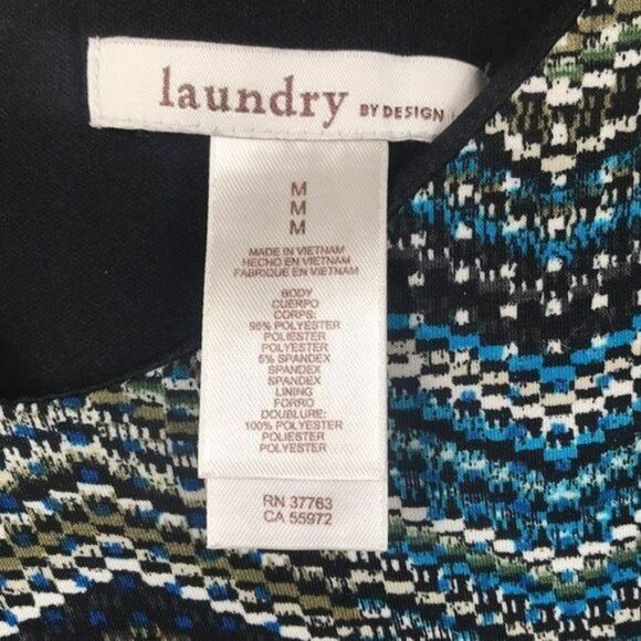 Laundry By Design Medium Asymmetrical Chevron Dress - Picture 3 of 5